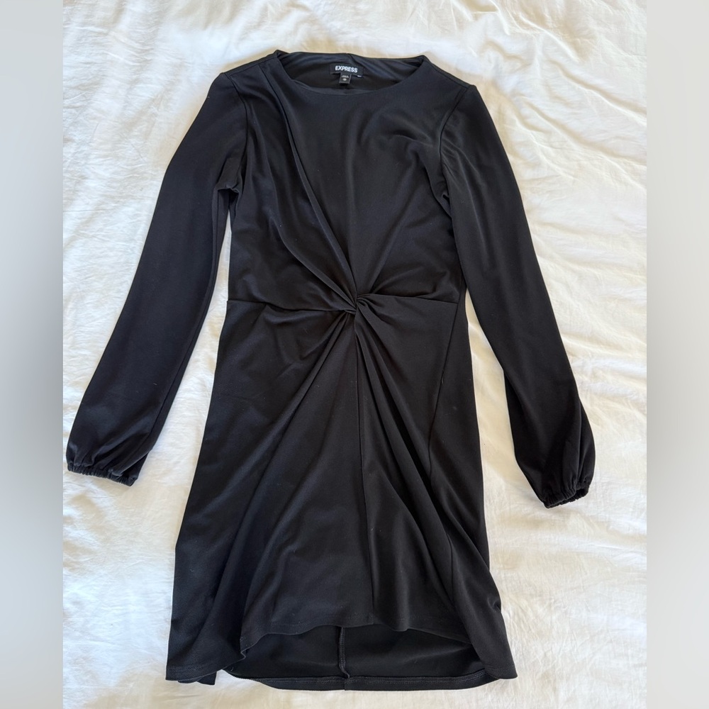 Express Black Long Sleeve Dress